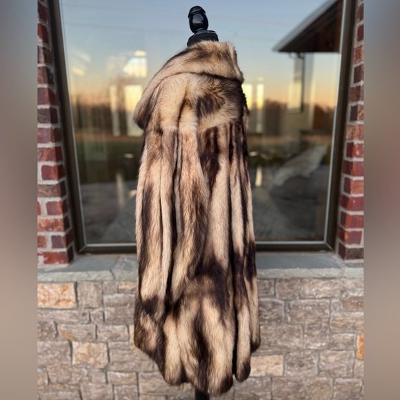 L/XL RARE German Sable Fitch Fur Swing Coat Maximilian Furs Modern Genuine Fur - Picture 4 of 14
